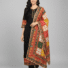 Fancy Women’s Black Grown With Multicolor Shawl
