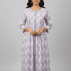 Purple And White Charming Anarkali Kurti