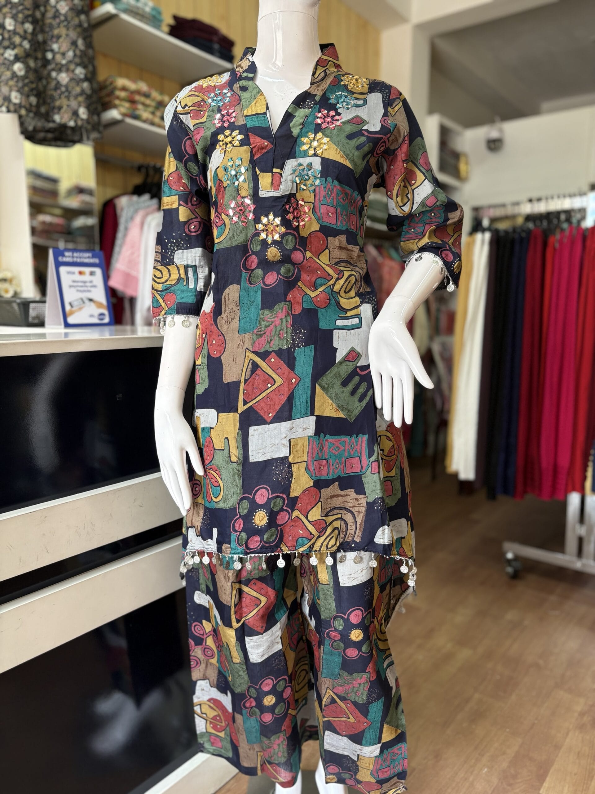 Multi Color Pattern Co-Oder Set
