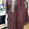 Full Embroided Maroon Set Kurti