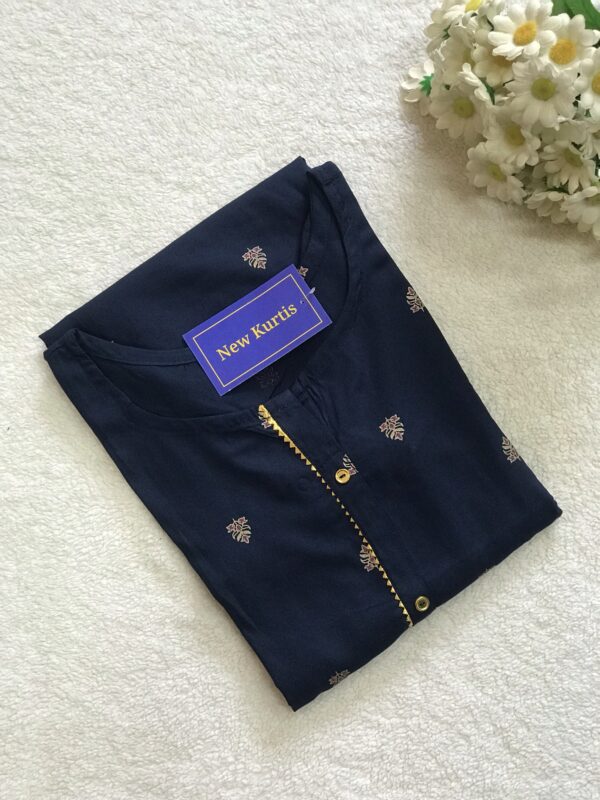 Royal Blue Cotton Casual Wear