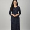 Dark Green Cotton Daily Wear