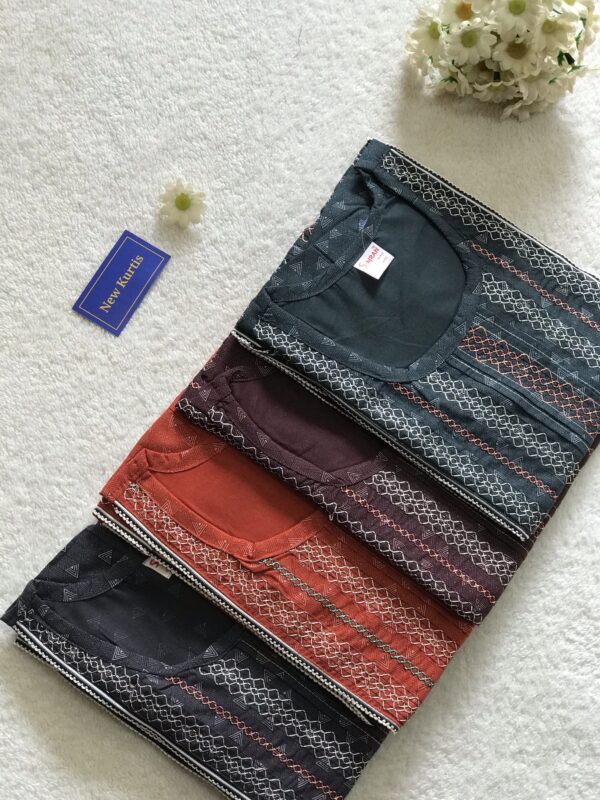 Full Embroidered Comfy Night Wear