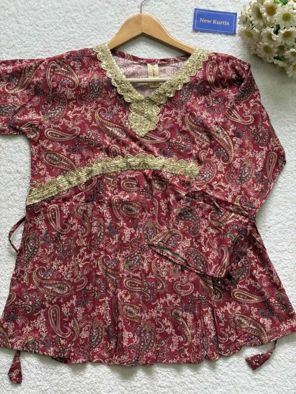 Neck Line Embroidered Aliya Cut Short Kurti