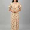 Flower Print Cotton Night Wear