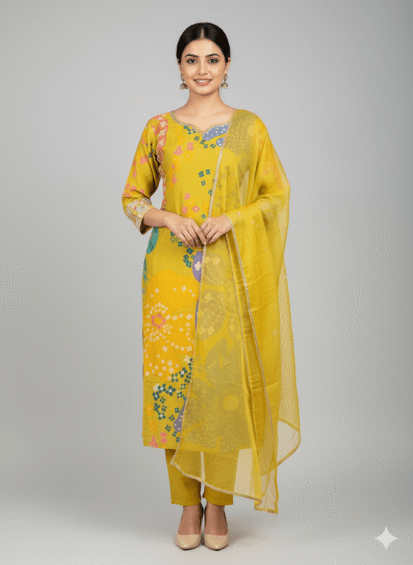 Green Elegant Set Kurti