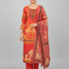 Rajasthani Angrakha Red Set Kurti
