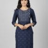 Charm Navy Blue Casual Kurti