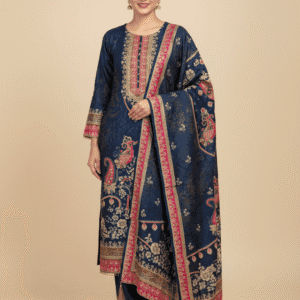 Pure Crepe Rajisthani Plus Size Set