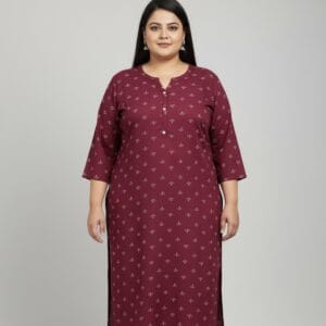 Soft Cotton Casual Plus Size Kurti