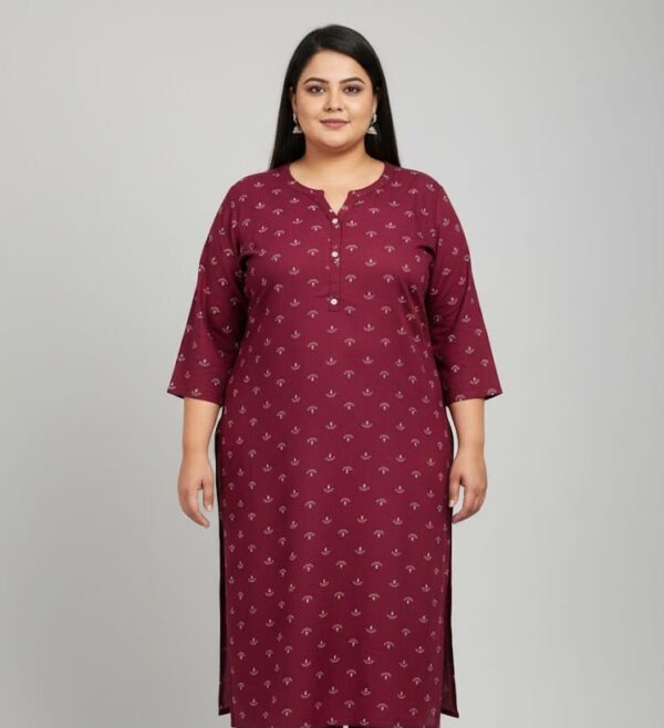 Soft Cotton Casual Plus Size  Kurti