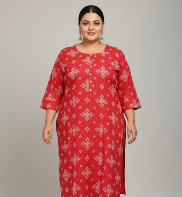 Beautiful Printed Plus size kurti