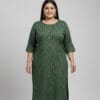 Olive Green Plus Size Casual Wear