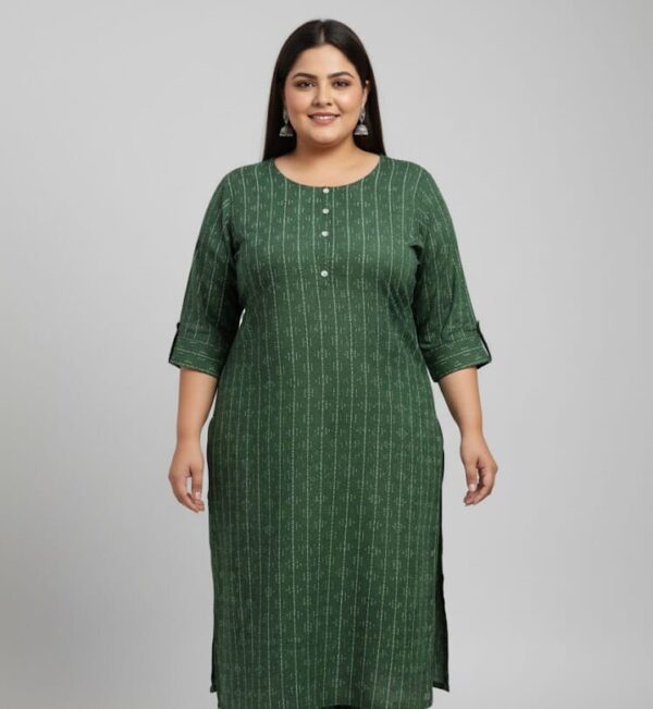 Olive Green Plus Size Casual Wear