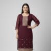 Charm Elegant Embroidered Casual Wear