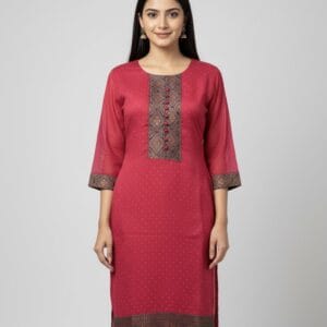 Pink Traditional Elegant kurti