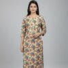 Charm Flower Printed Tissue Kurti
