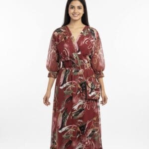 Beautiful Printed Georgette Western Frock