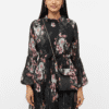 Black Printed Fancy Frock