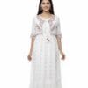 Ivory Grace – Embroidered Frock with Coat