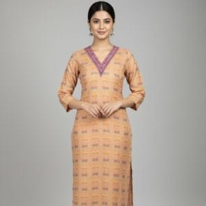 V-Neck Linnen Cotton Casual Wear