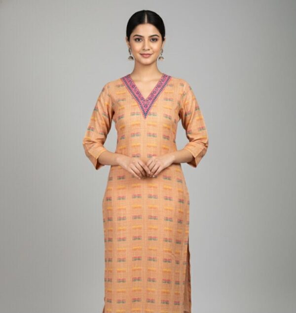 V-Neck Linnen Cotton Casual Wear