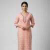 Pink Linnen Cotton Casual Wear
