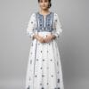 Embroidered Fine Cotton Anarkali Kurti
