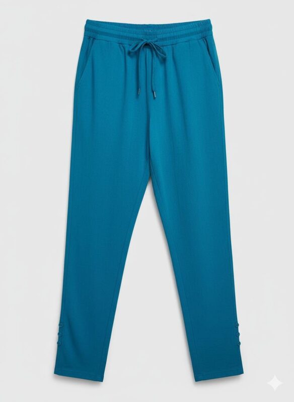 Peacock Blue Stretchable Pencil Cut Pant