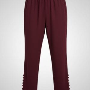 Maroon Stretchable Pencil Cut Pant