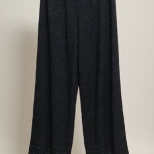 Black Embroidered Plazzo Pants