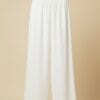 plain White Color Plazzo Pants
