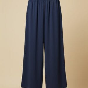 Plain Navy Blue Plazzo Pants