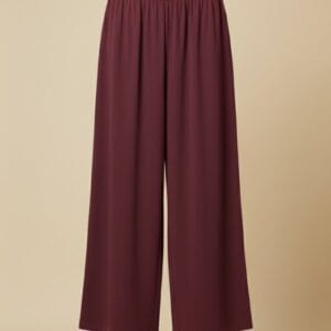 Plain Maroon Plazzo Pants