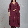 Butterfly Neck Heavy Cotton Set Kurti