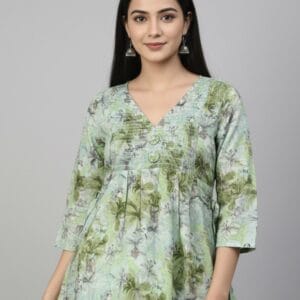 Rayon Printed Short Kurtis