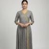 Smoke Grey Frock Kurti