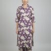 Purple And White Floral Co-Ord Set