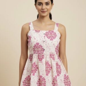 Blush Beauty Sleeveless Short Kurti