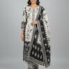 Black And White Stone Work Kurti Set