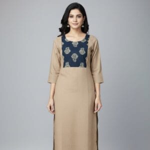 Cocoa Grace Round Neck Daily Wear