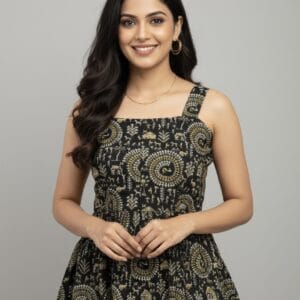 Classic Charm Sleeveless Short Kurti