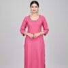 Round Neck Pink Casual Wear