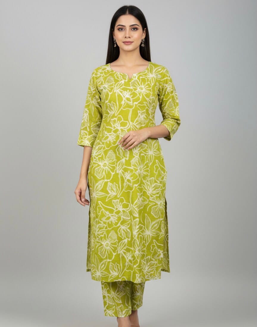 Lime Vartican Co-Ord set