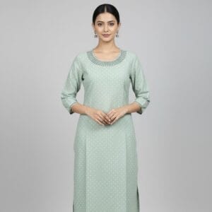Mint Green Charm Casual Kurti