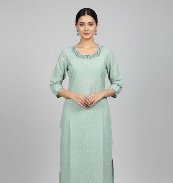 Mint Green Charm Casual Kurti