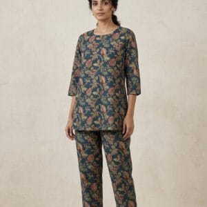 Floral Print Mul Cotton Co-Ord Set