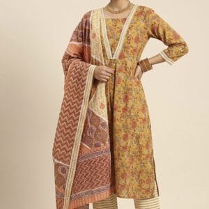 Floral Print Comfortable Cotton Set Kurti
