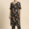 Black Floral Co-Ord Set Kurti