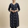 Embroidered Navy Blue Co-Ord Set